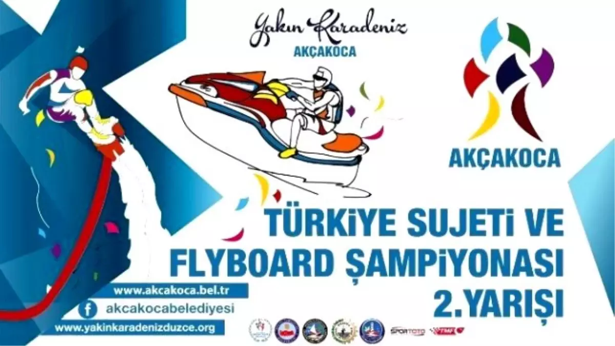 Su Jeti ve Flyboard Şampiyonası Akçakoca\'da Yapılıyor