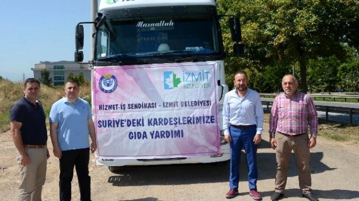 İzmit\'ten Türkmen Dağı\'na Yardım Gönderildi