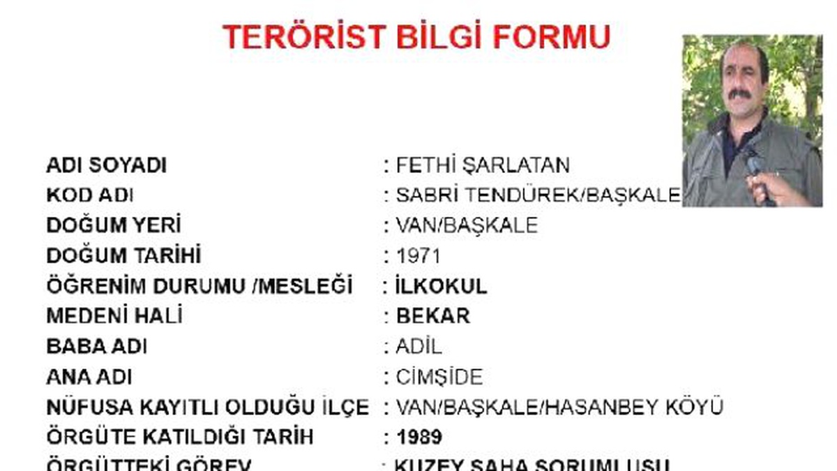 PKK\'lı Terörist Fethi Şarlatan Hava Operasyonunda Vuruldu (2)