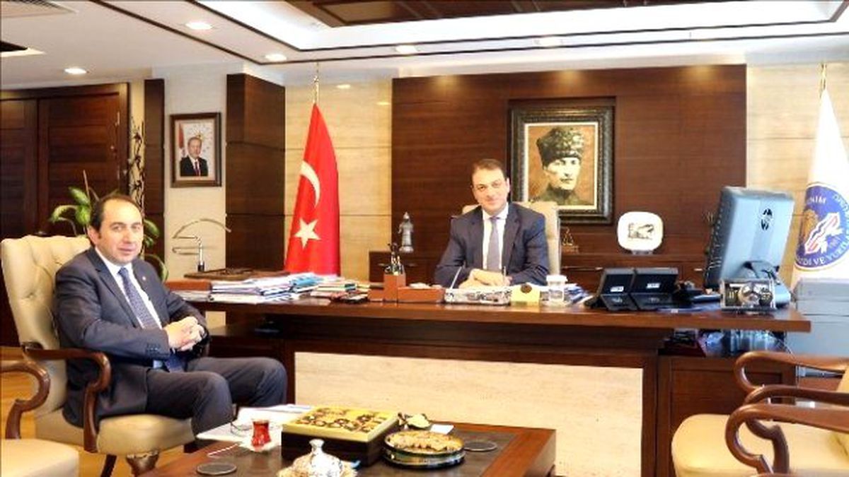 Rektör Alkan\'dan Kyk Genel Müdürü Aksu\'ya Ziyaret