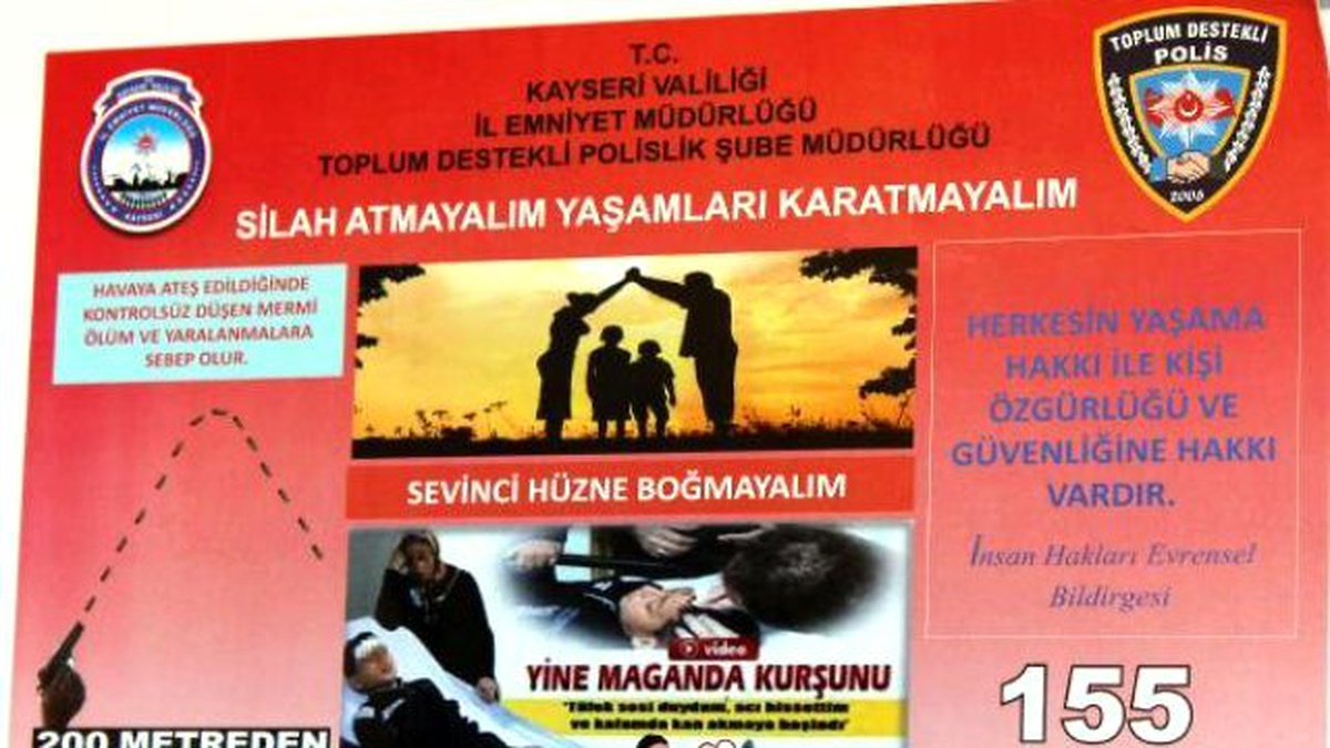 Silahlı Magandalar İçin Uyarı Afişi