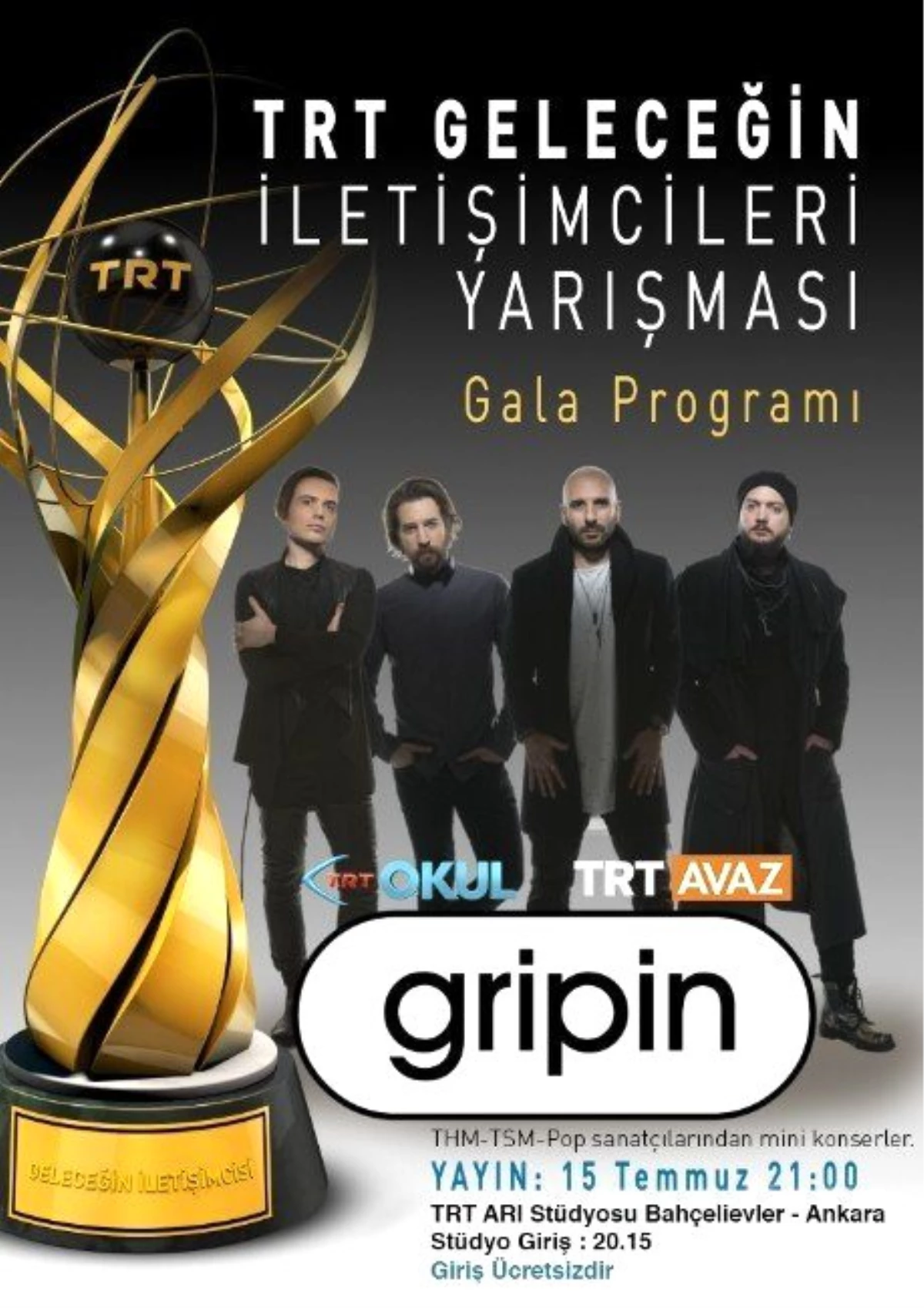 TRT Geleceğin İletişimcileri Yarışması 2016\' Ödülleri Sahiplerini Buluyor