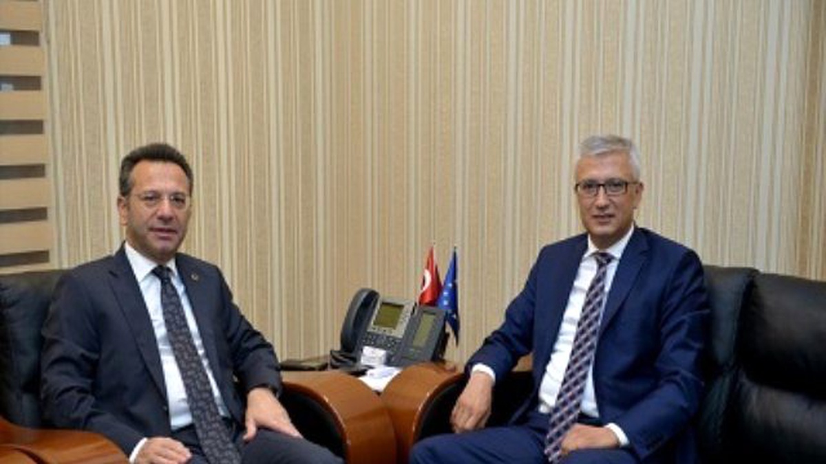 Başsavcı Solmaz\'dan Vali Aksoy\'a Veda Ziyareti