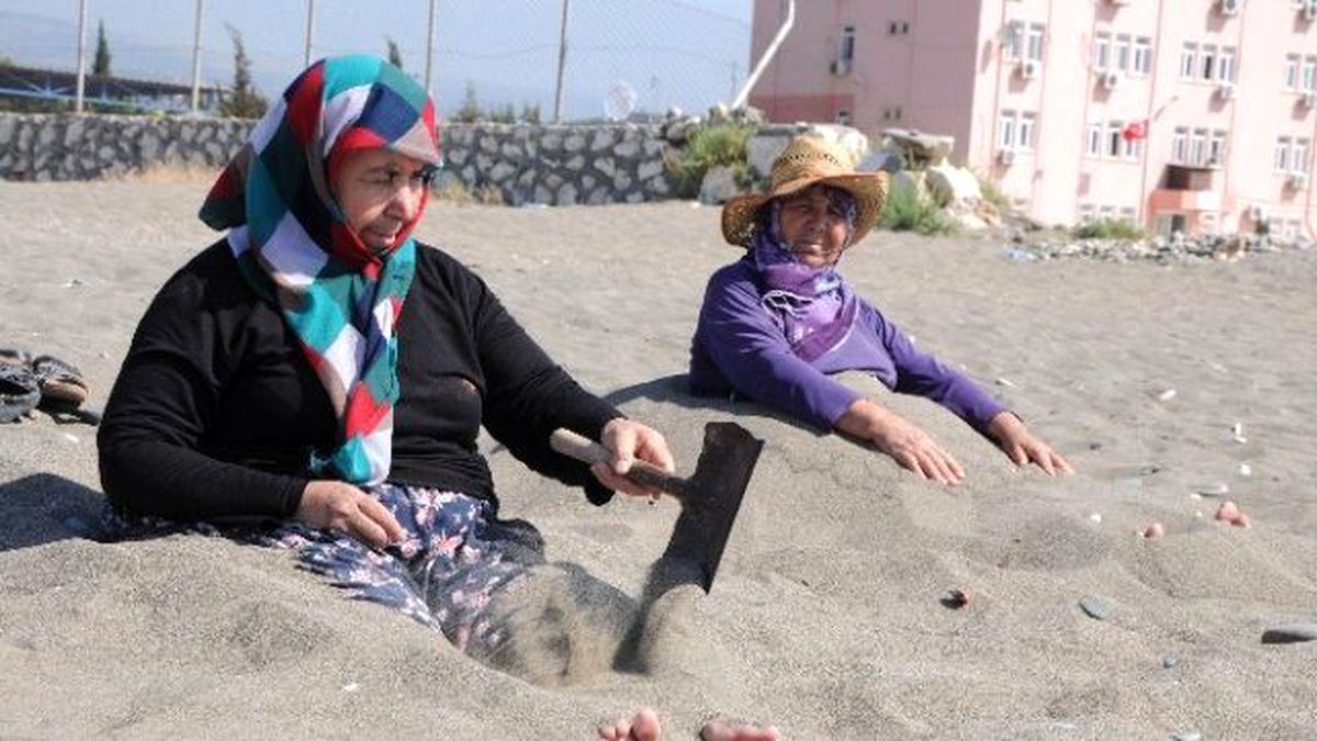 Deniz Kumunda Şifa Arıyorlar