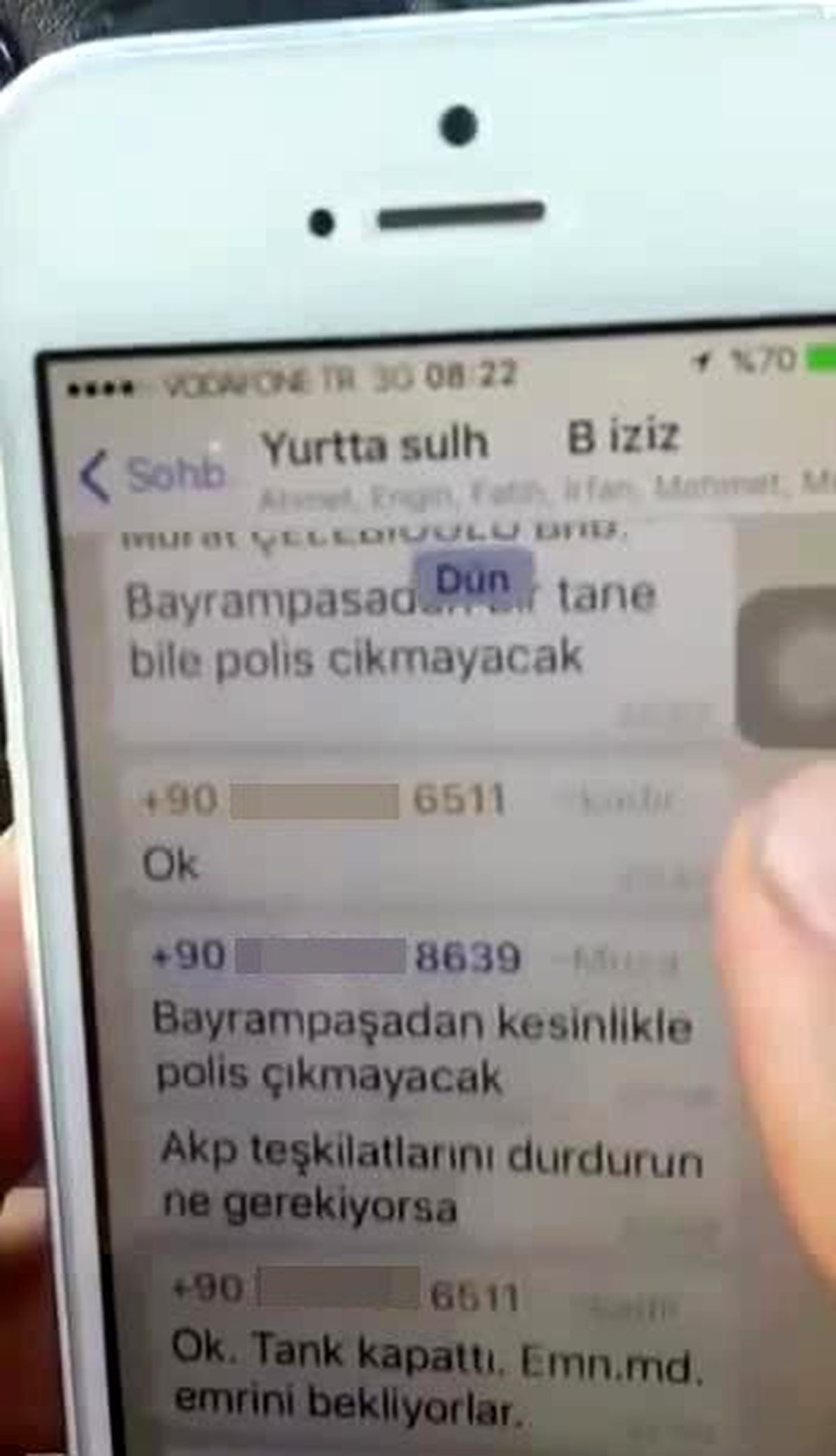 Darbecilerin Whatsapp Grubu Ele Geçirildi