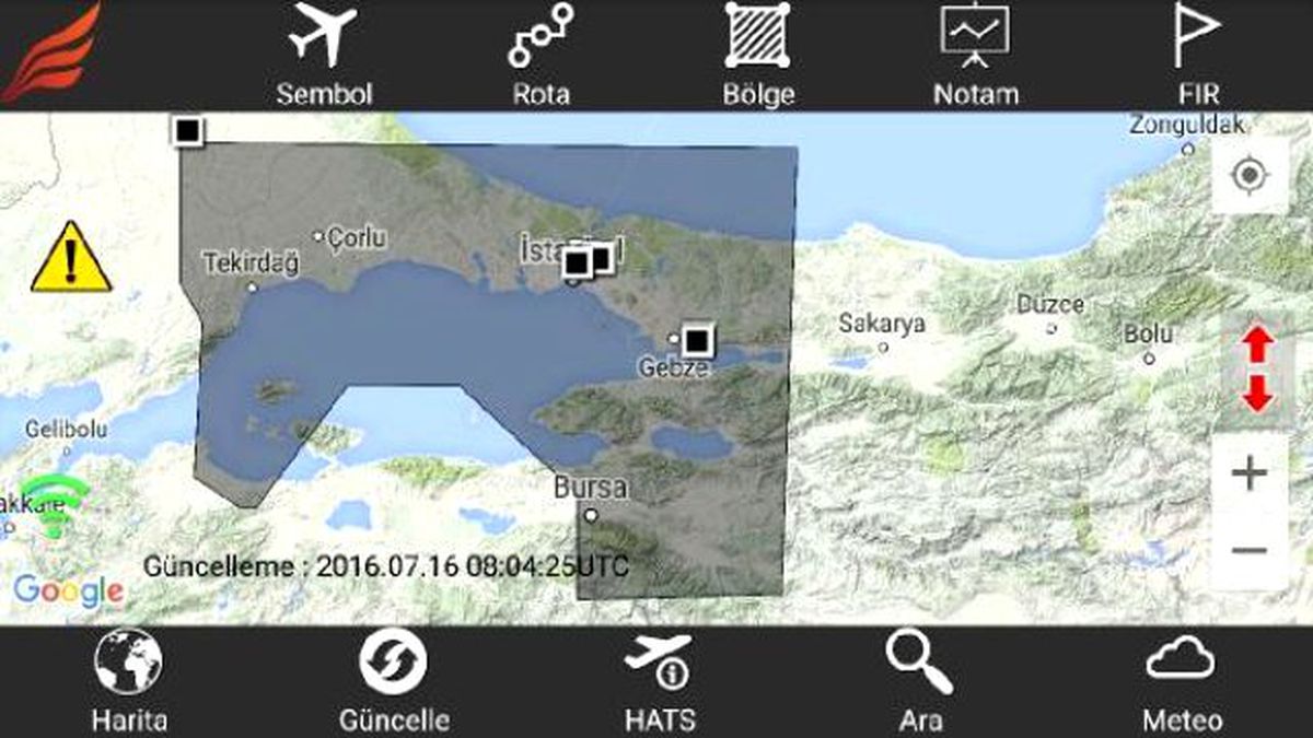 Marmara Hava Sahası Kapatıldı