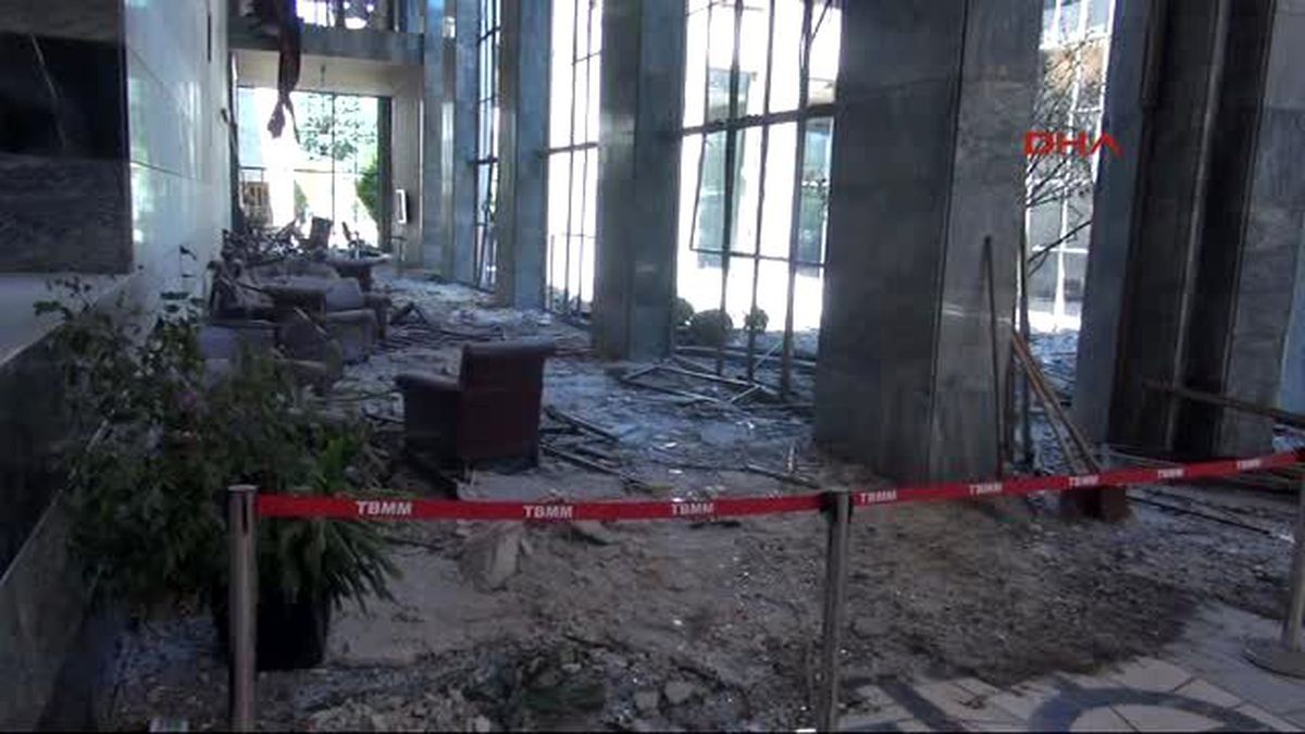 TBMM\'deki Hasar Gün Yüzüyle Ortaya Çıktı