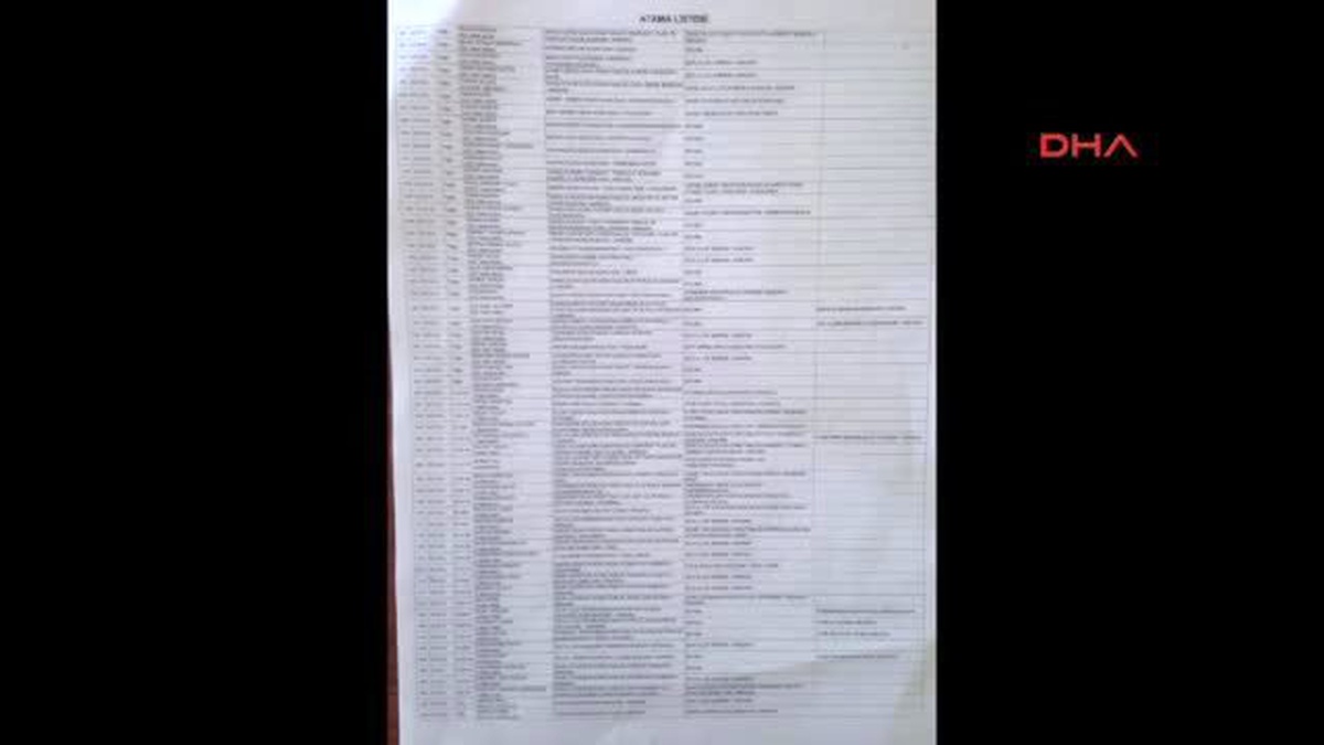 İzmir Darbeyi Planlayanlardan Albay Muharrem Köse\'nin Cebindeki Atama Listesi Ortaya Çıktı
