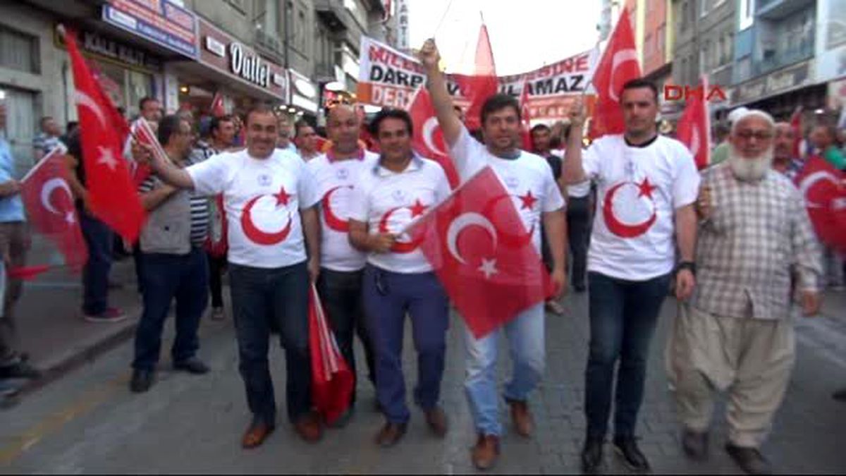 Nevşehir Tek Yürek Halinde Meydanları Doldurdu