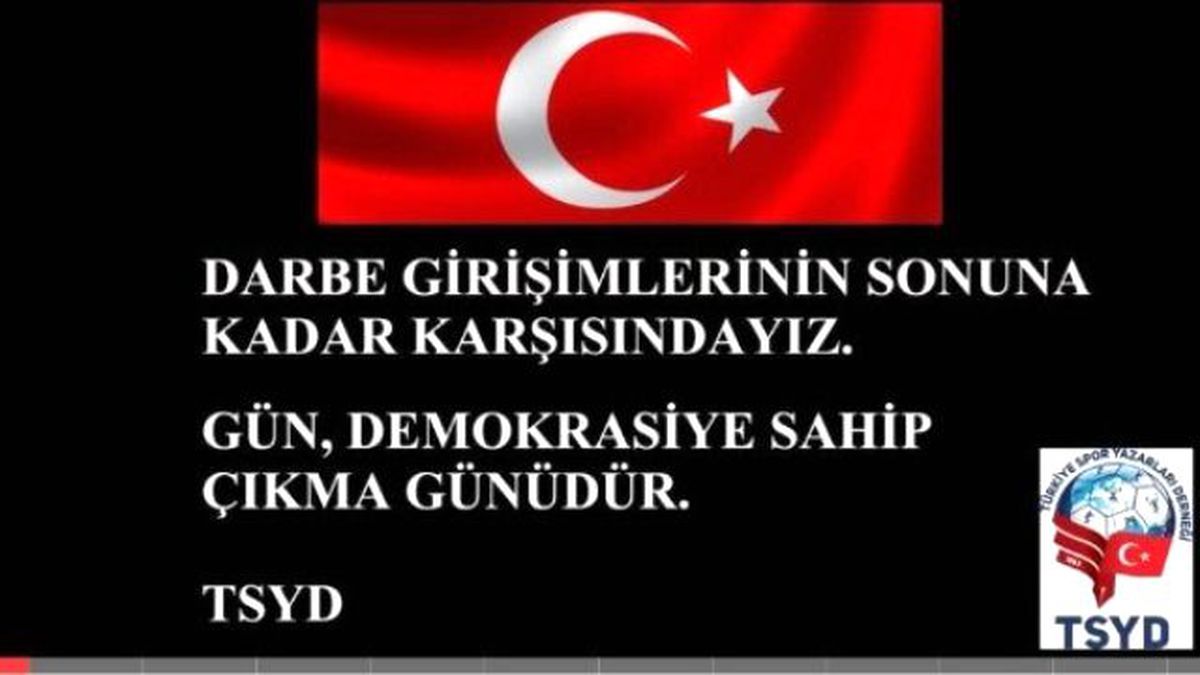 Tsyd\'den Darbe Girişimine Kınama