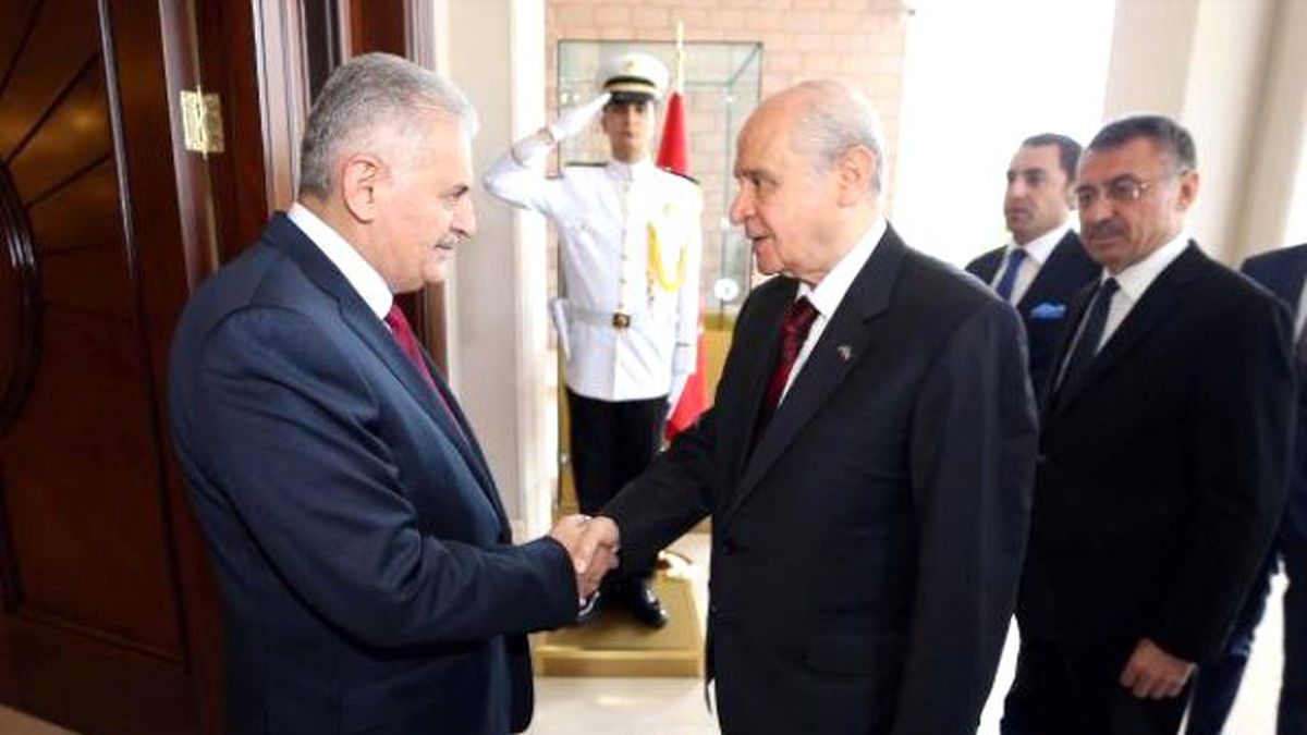 Başbakan Yıldırım, Bahçeli ile Görüştü (2)