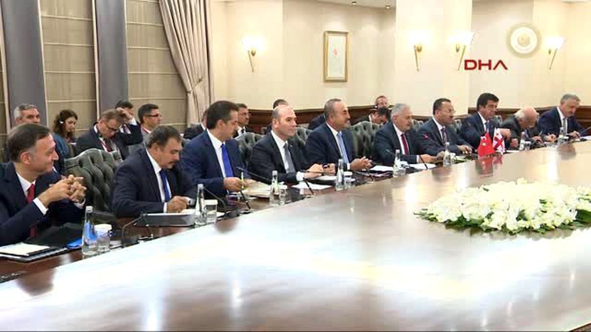 Başbakan Yıldırım, Gürcistan Başbakanı\'nı Resmi Törenle Karşıladı