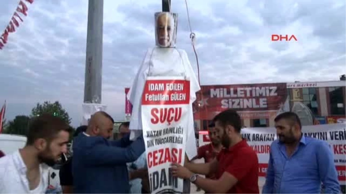 Erzincan Fethullah Gülen?in Maketini Astılar
