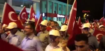 Osmaniye Okü'den Demokrasi Yürüyüşü