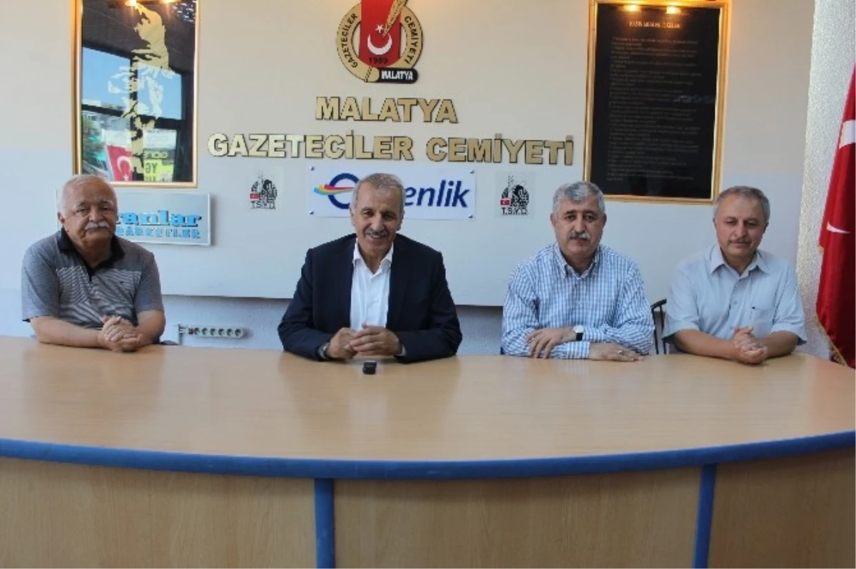 AK Parti Malatya Milletvekili Mustafa Şahin, Gazeteciler Cemiyeti Ziyaret Etti.
