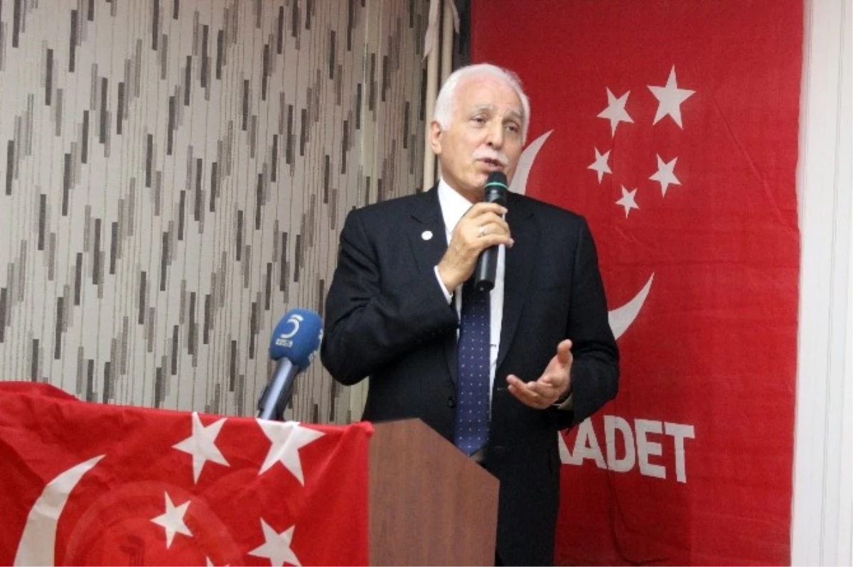 Saadet Partisi Genel Başkanı Mustafa Kamalak Tavşanlı\'da