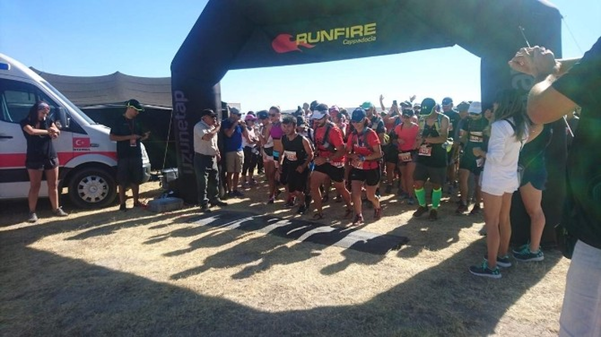 Uçhisar\'da Runfire Cappadocia Ultra Maraton Halk Koşusu Yapıldı
