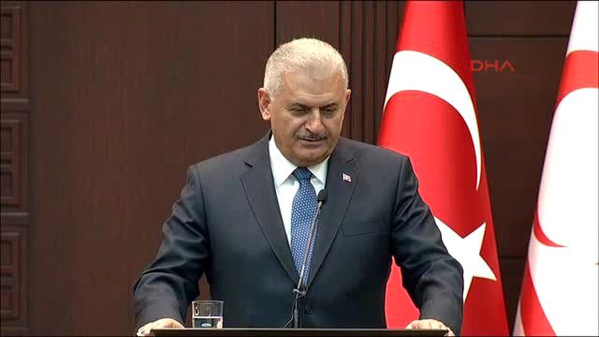 Başbakan Yıldırm ile KKTC Başbakanı Hüseyin Özgürgün Ortak Basın Toplantısında Konuştu -3