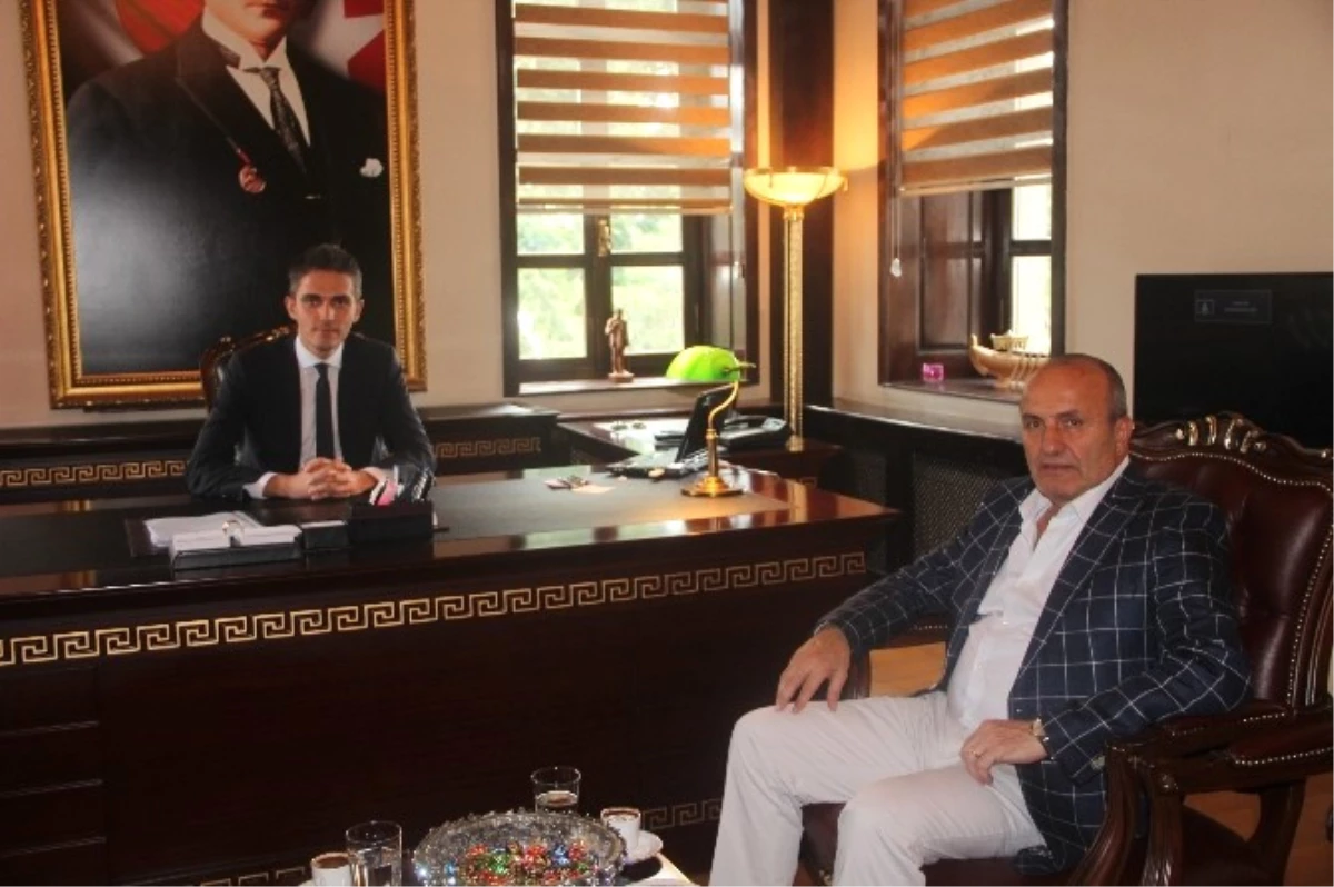 Başkan Arslan\'dan Kaymakam Çakır\'a Ziyaret