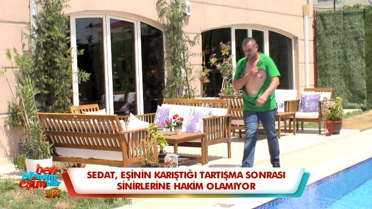 Sinirlerine Hakim Olamayan Sedat, Tshirtünü Parçaladı!
