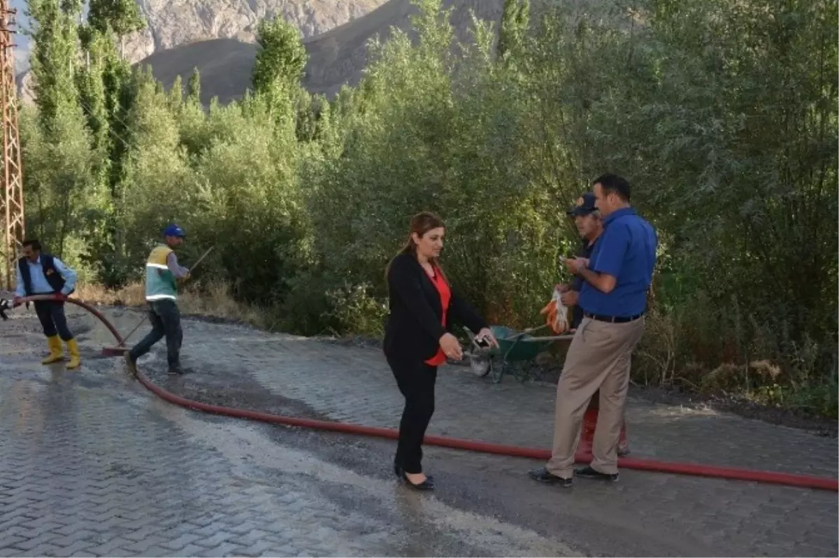 Belediyeden Yol Düzenleme ve Temizlik Çalışması