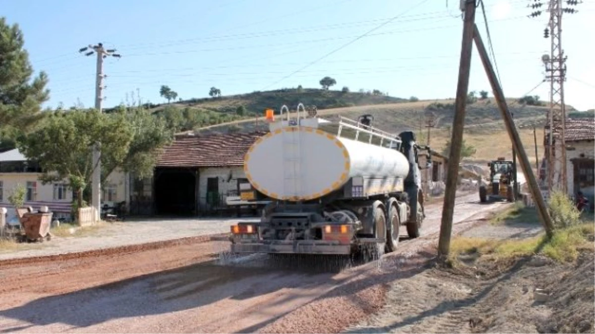 Eskigediz ile Eceköy ve Sazak Köyleri Arasında Yol Yapım Çalışması