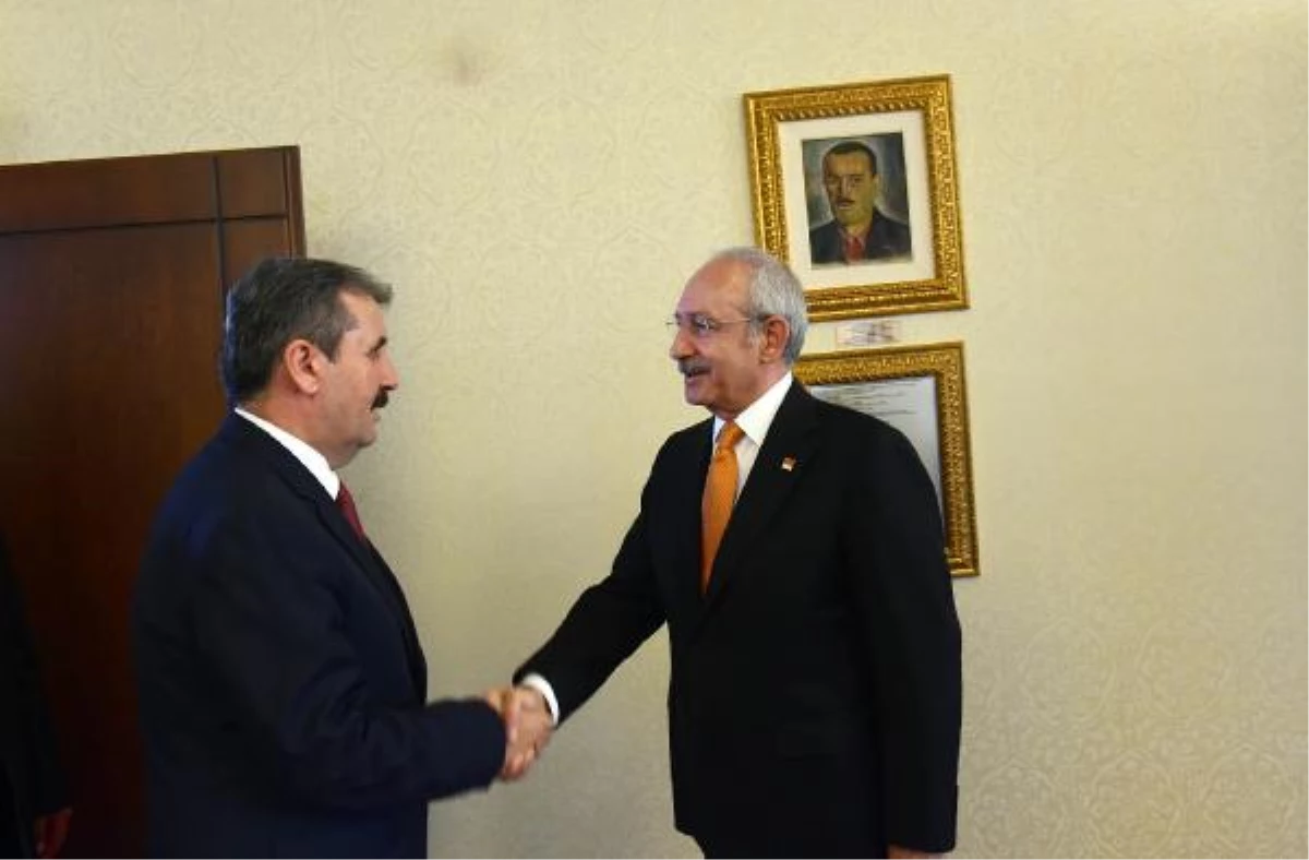 Kılıçdaroğlu, BBP Genel Başkanı Mustafa Destici ile Görüştü