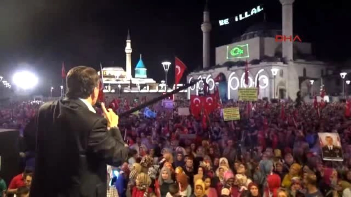 Konya\'da \'Demokrasi Nöbeti\' Devam Ediyor