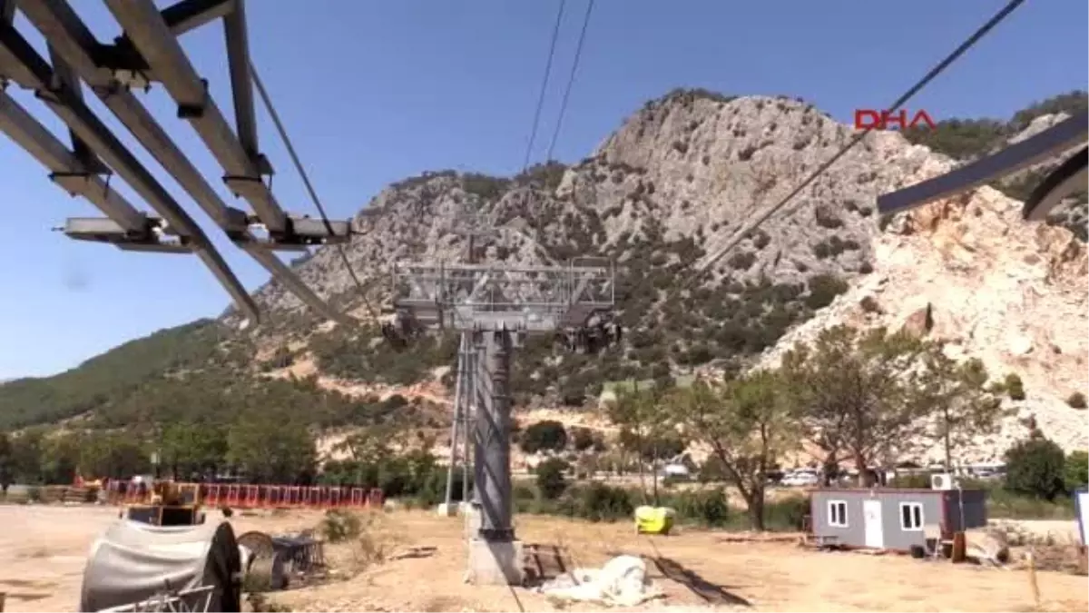 Antalya Tünektepe\'ye Teleferik Projesinde Test Sürüşleri Başladı