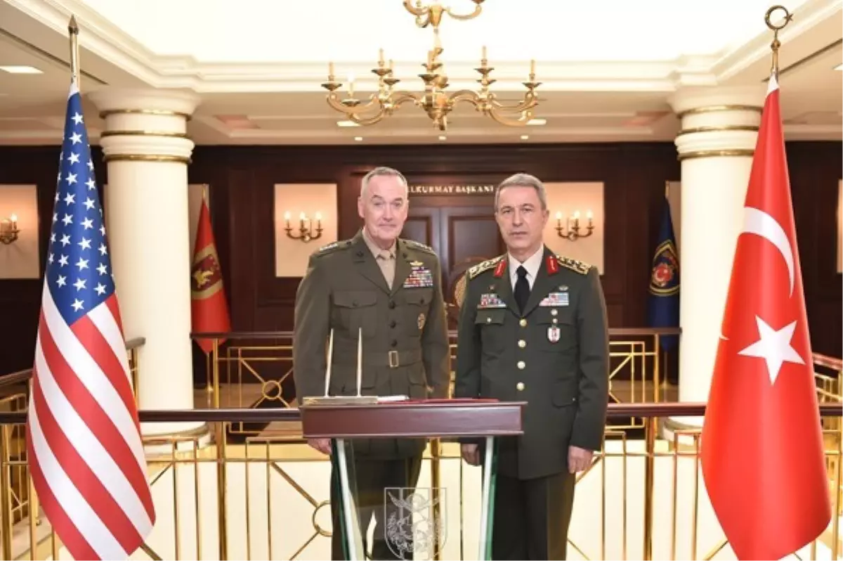 ABD Genelkurmay Başkanı Dunford, Genelkurmay Başkanı Orgeneral Akar\'ın Ziyaret Etti