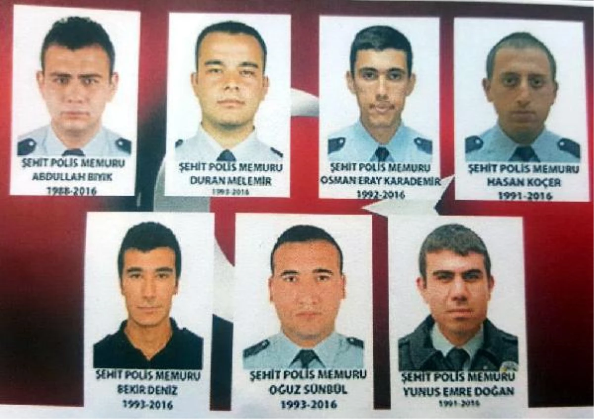 Bingöl\'de Şehit Olan 7 Polis Gözyaşlarıyla Uğurlandı
