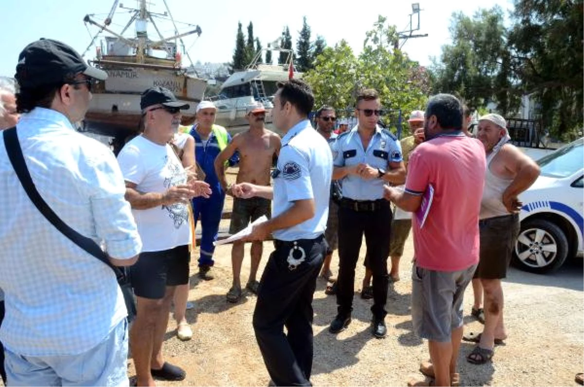 Bodrum\'da Çekek Yeri Protestosu