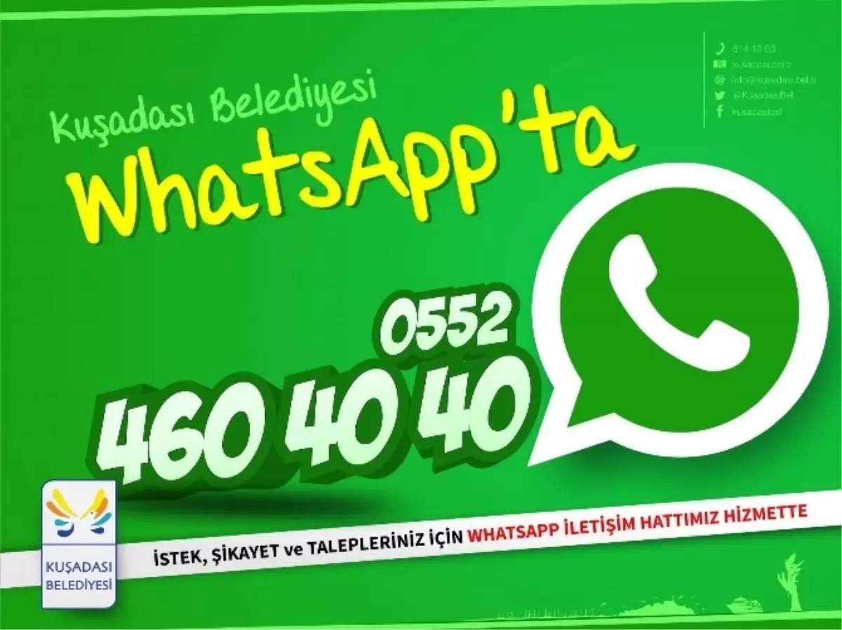 Kuşadası Belediyesi Watsapp\'ta