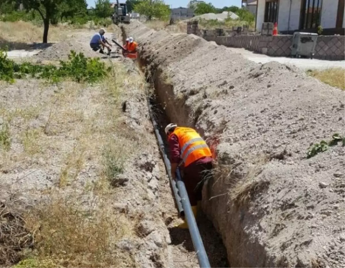 Uçhisar Belediyesi, Karakum Mevkii\'nde Su Hattı Yapım İşine Başladı