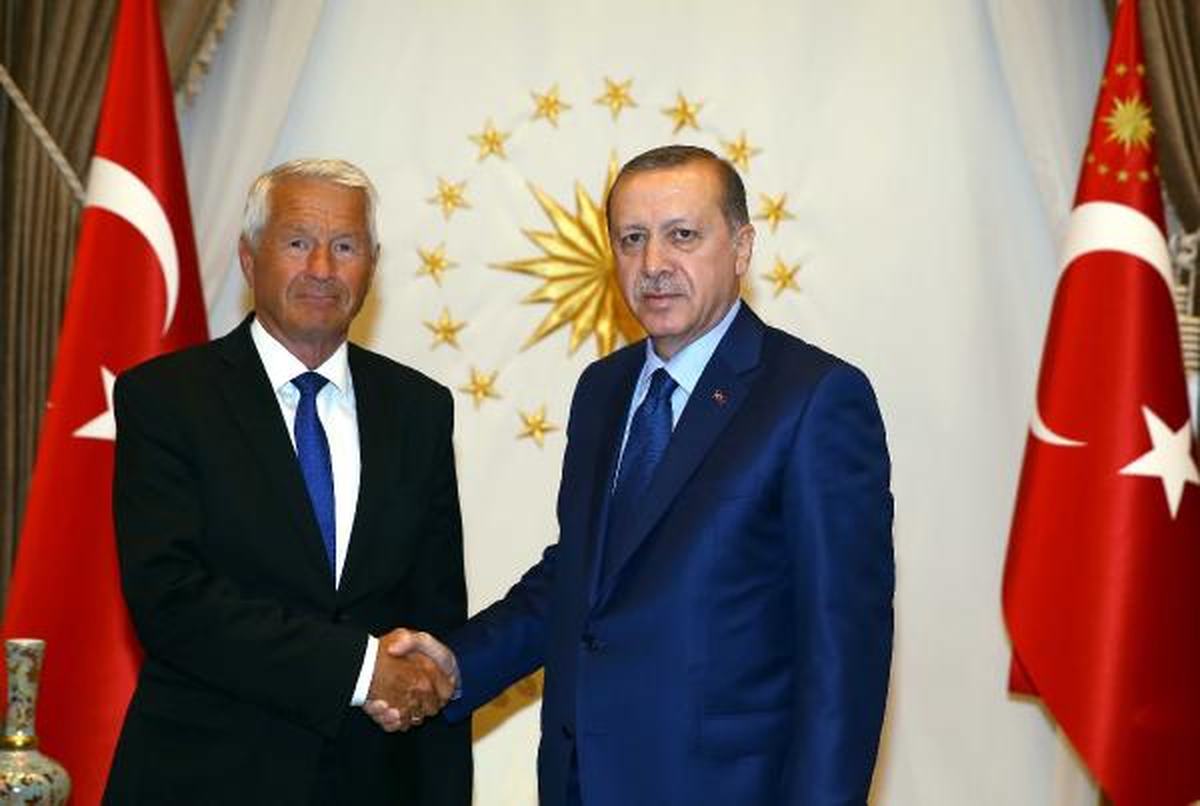 Avrupa Konseyi Genel Sekreteri Jagland, Cumhurbaşkanlığı Sarayı\'nda