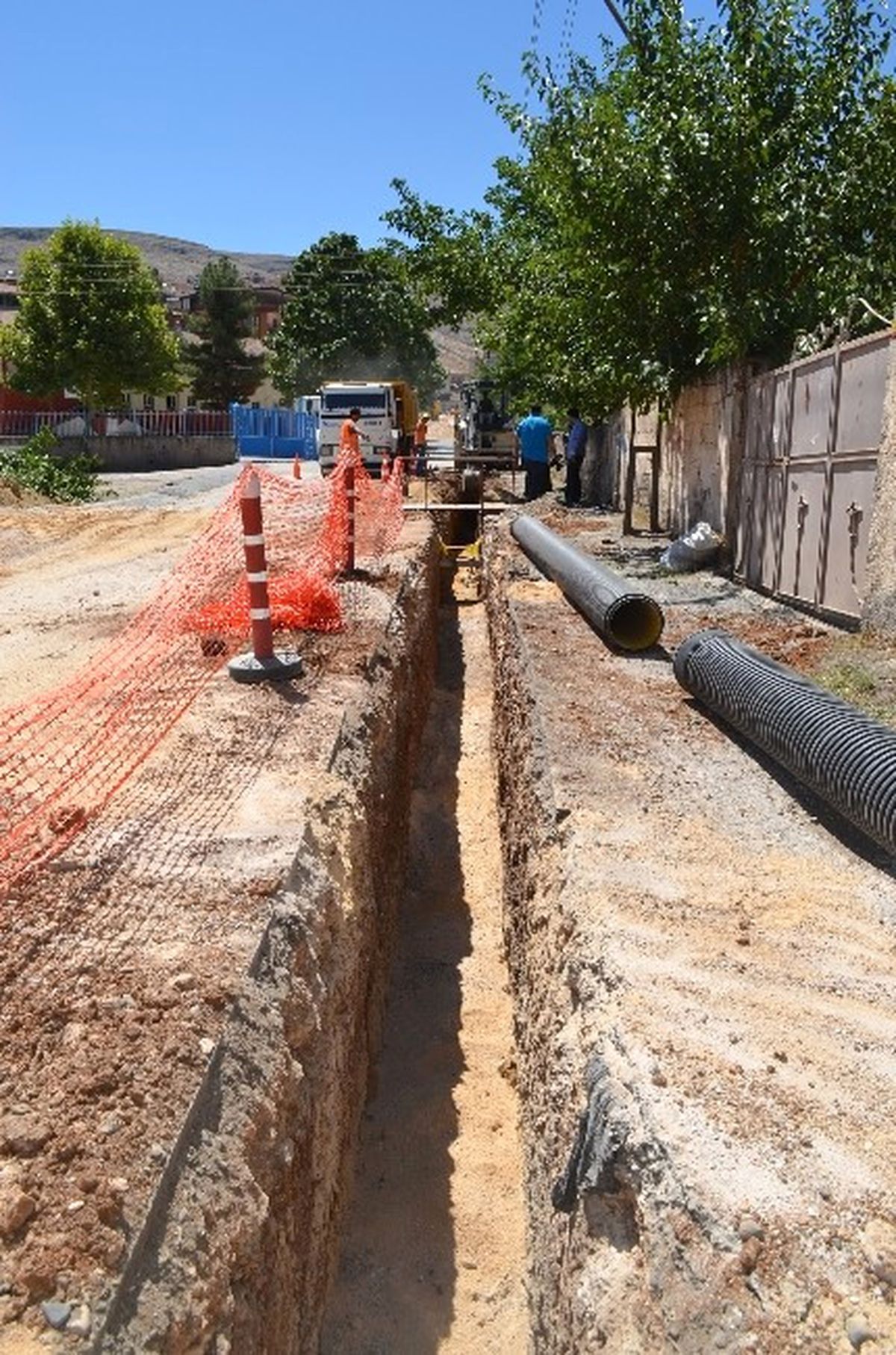 Battalgazi\'ye 9 Bin Metrelik Yağmursuyu Hattı Döşeniyor
