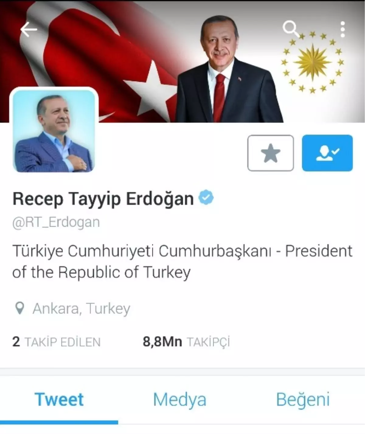 Cumhurbaşkanı Erdoğan, Devlet Bahçeli\'yi Retweetledi