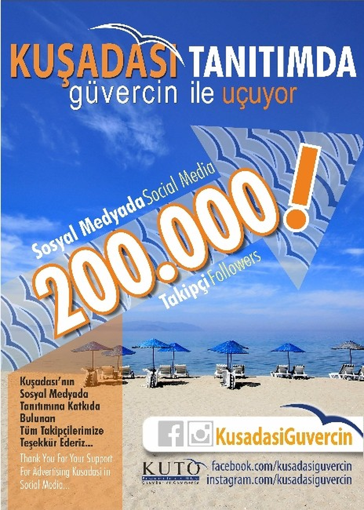 Kuşadası Tanıtımda "Güvercin" ile Uçuyor