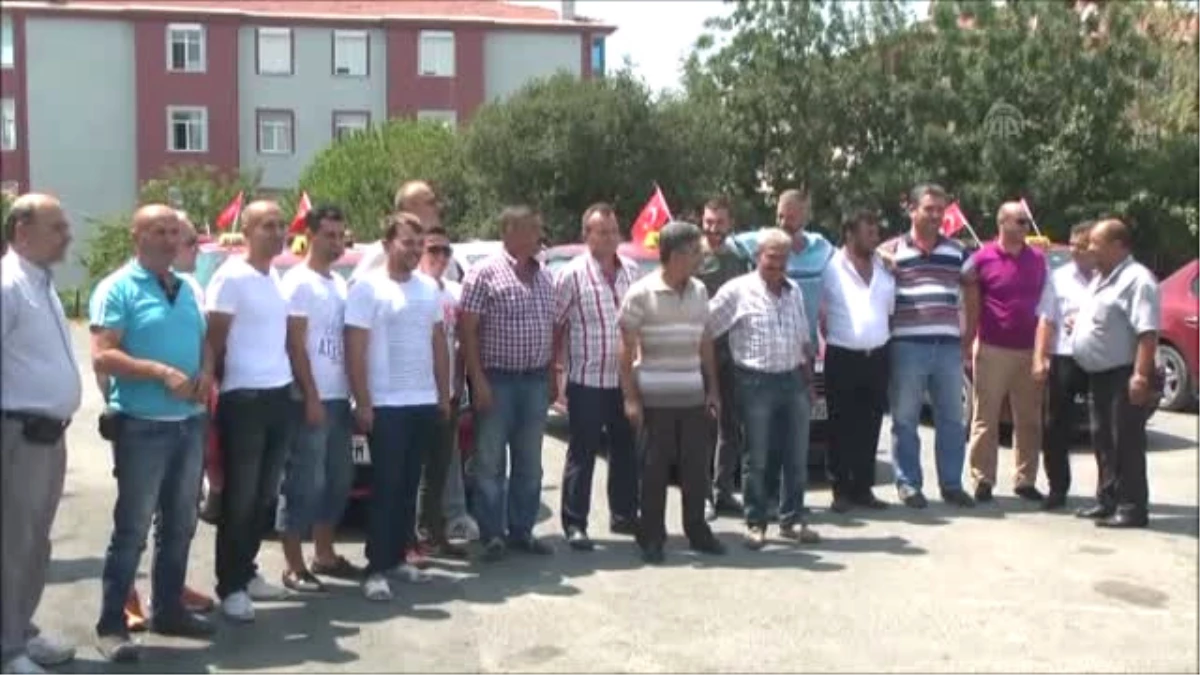 Silivri\'de Taksiciler Demokrasi Sürüşü Gerçekleştirdi