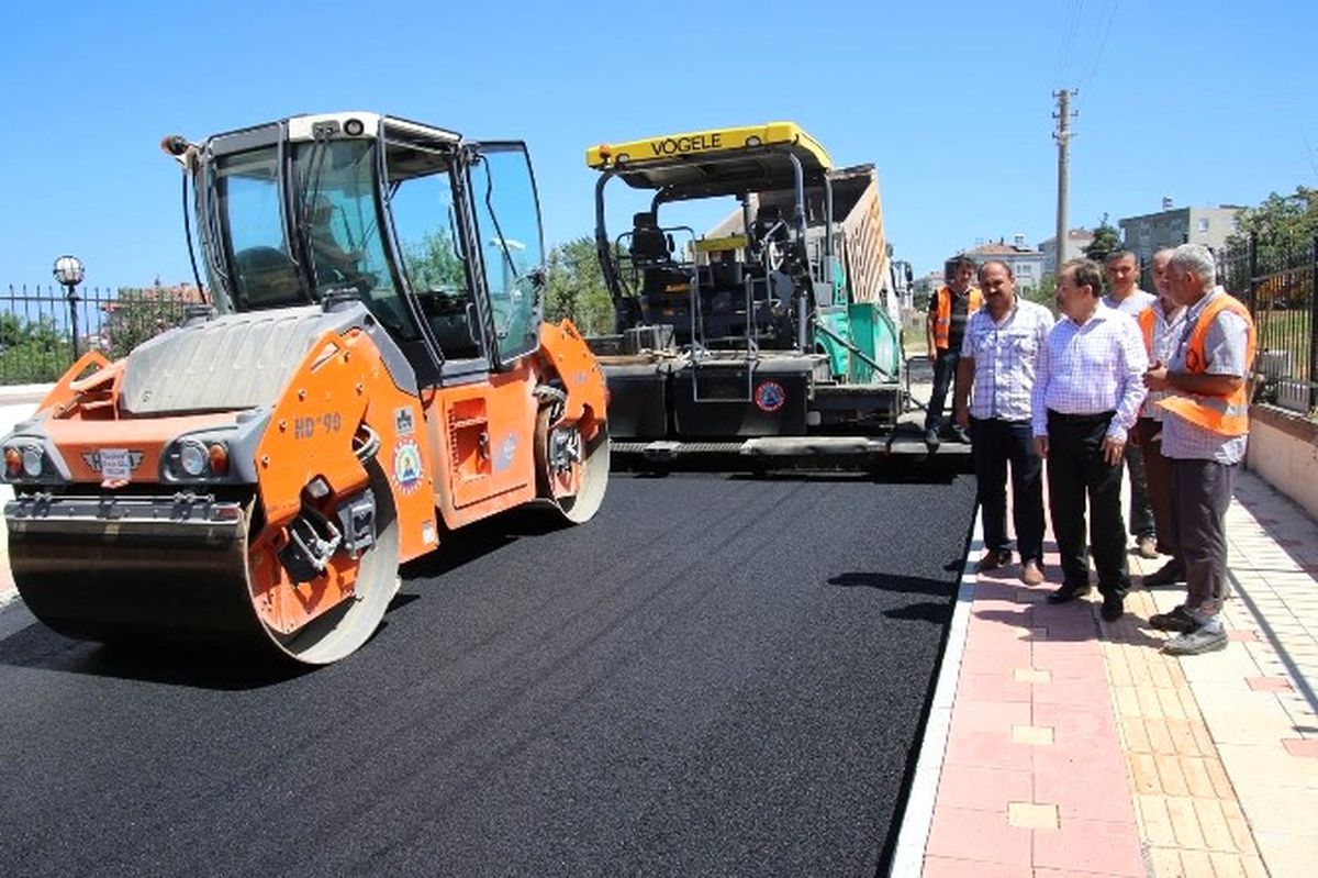 Bafra\'da Asfalt Çalışmaları