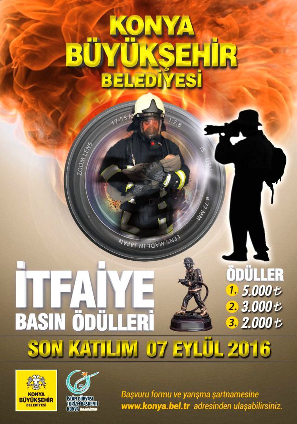 Konya İtfaiyesi\'nden Basın Ödülleri