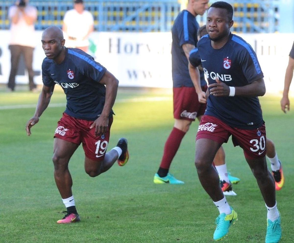 Trabzonspor\'da Yeni Transferler Castillo ve Onazi İlk Kez Forma Giydiler