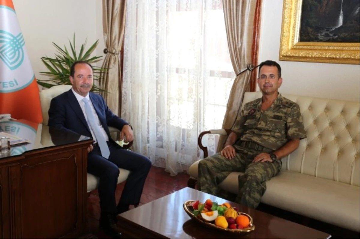 Tuğgeneral Salim Afgün\'den Gürkan\'a Ziyaret