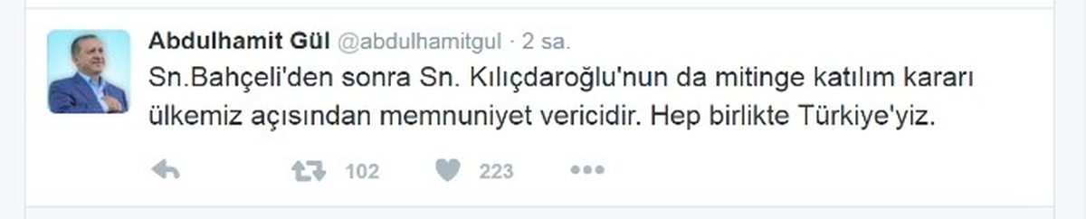 CHP Lideri Kılıçdaroğlu\'nun Mitinge Katılım Kararı AK Parti\'yi Memnun Etti