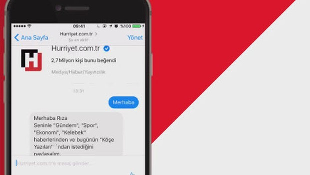 Facebook Messenger Üzerinden Hürriyet Haberlerini Okuyun!