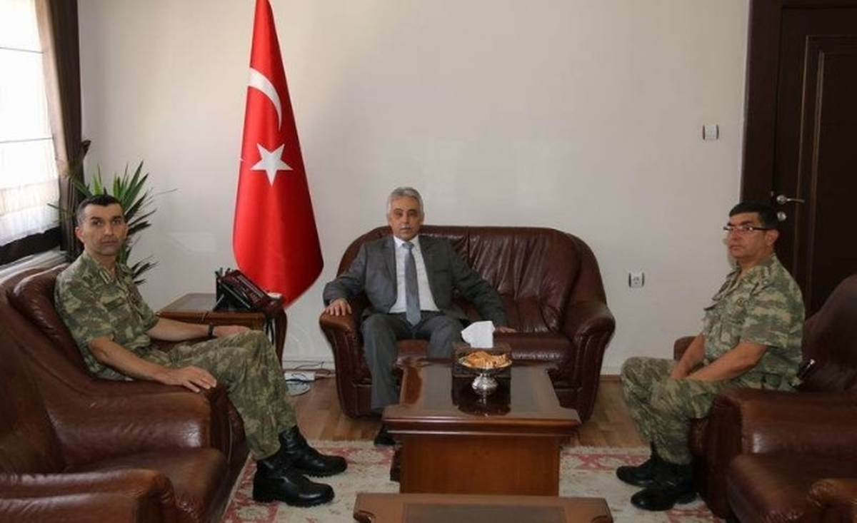 Tuğgeneral Tayanç\'tan Vali Toprak\'a Ziyaret