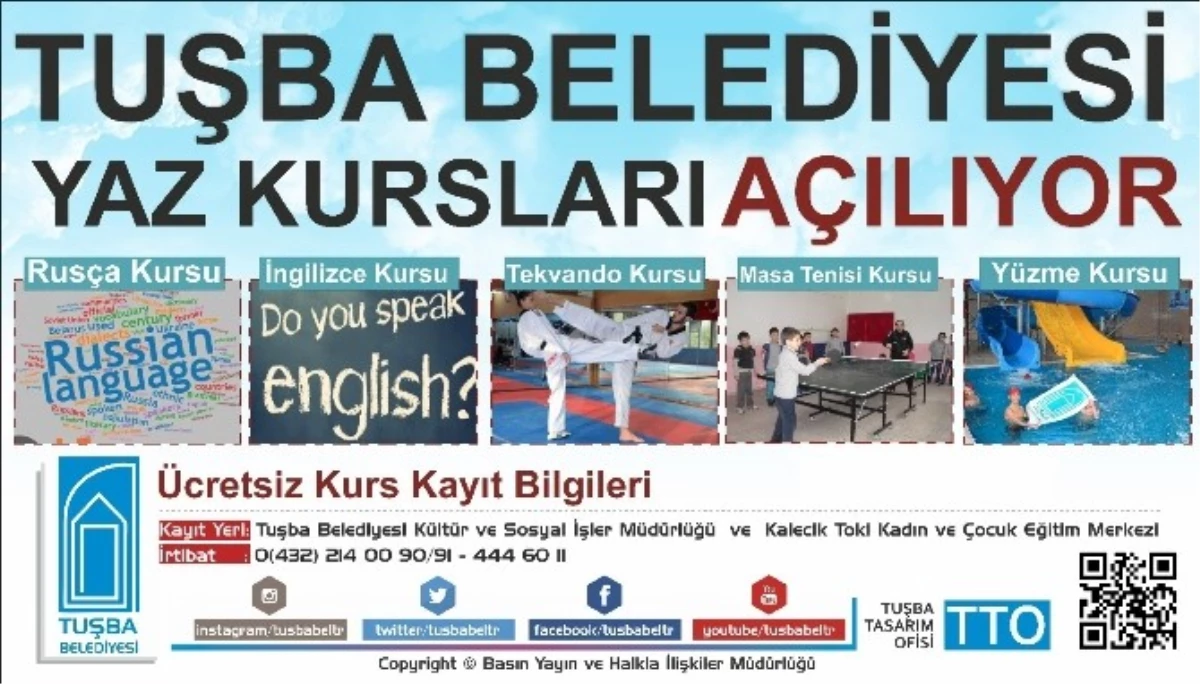 Tuşba Belediyesi\'nden Yaz Kursları