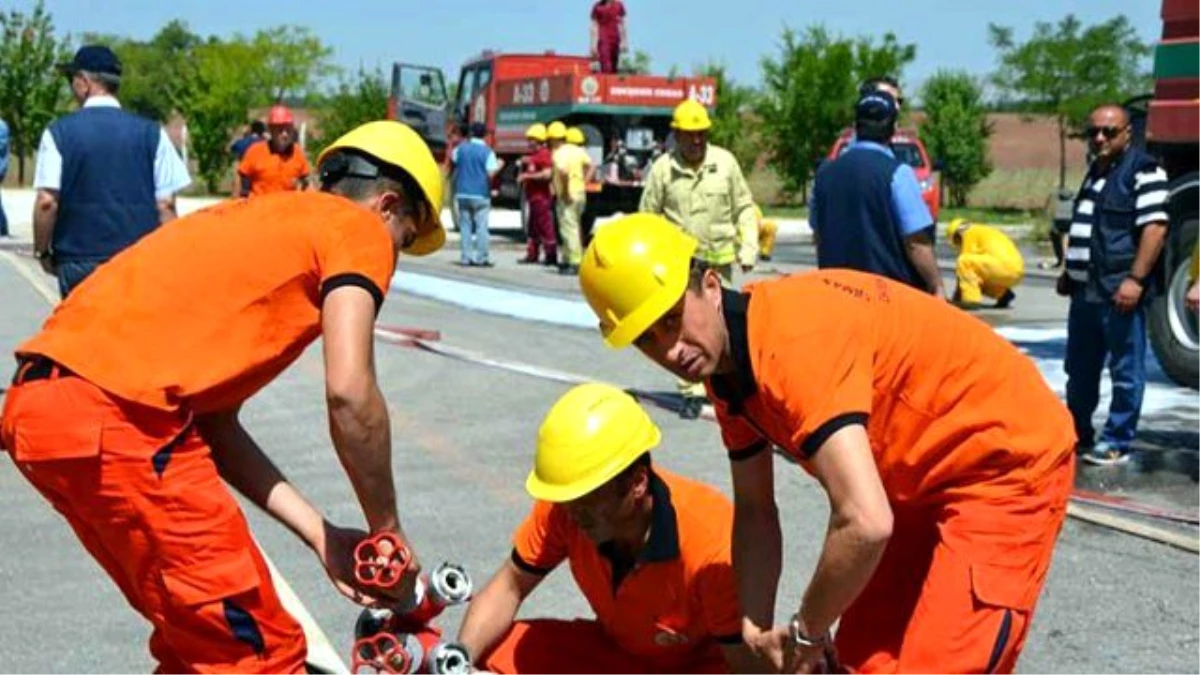 Orman Yangını Tatbikatı Gerçeğini Aratmadı