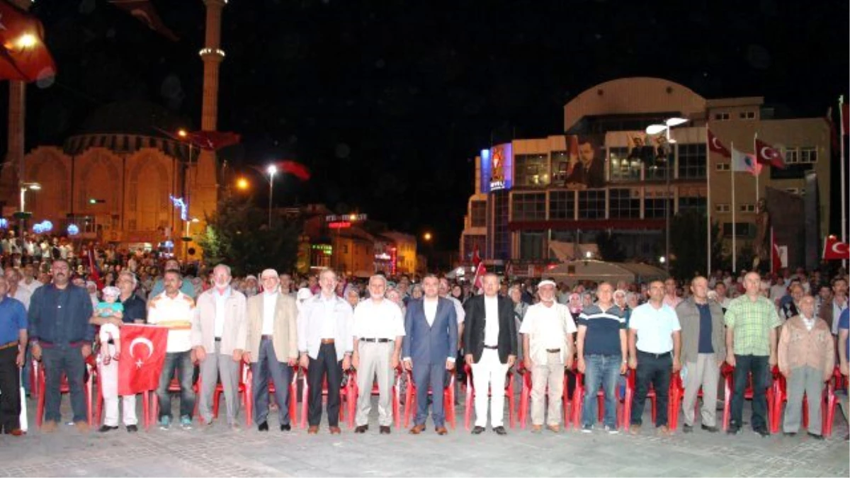 Develi Halkı Gündüz İşinde Gece Demokrasi Nöbetinde 25.Gün