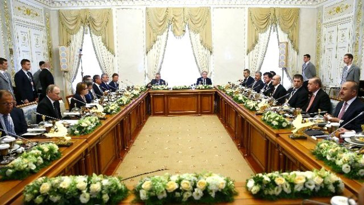 Erdoğan ve Putin İş Adamlarına Hitap Etti